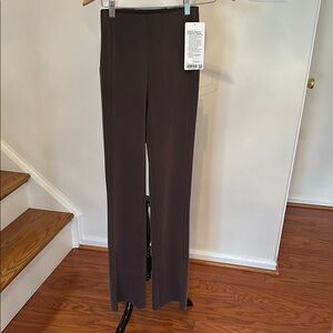 lululemon athletica Ribbed Straight-Leg Pants in Chocolate Brown